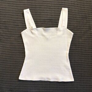 Reformation Canyon white ribbed tank